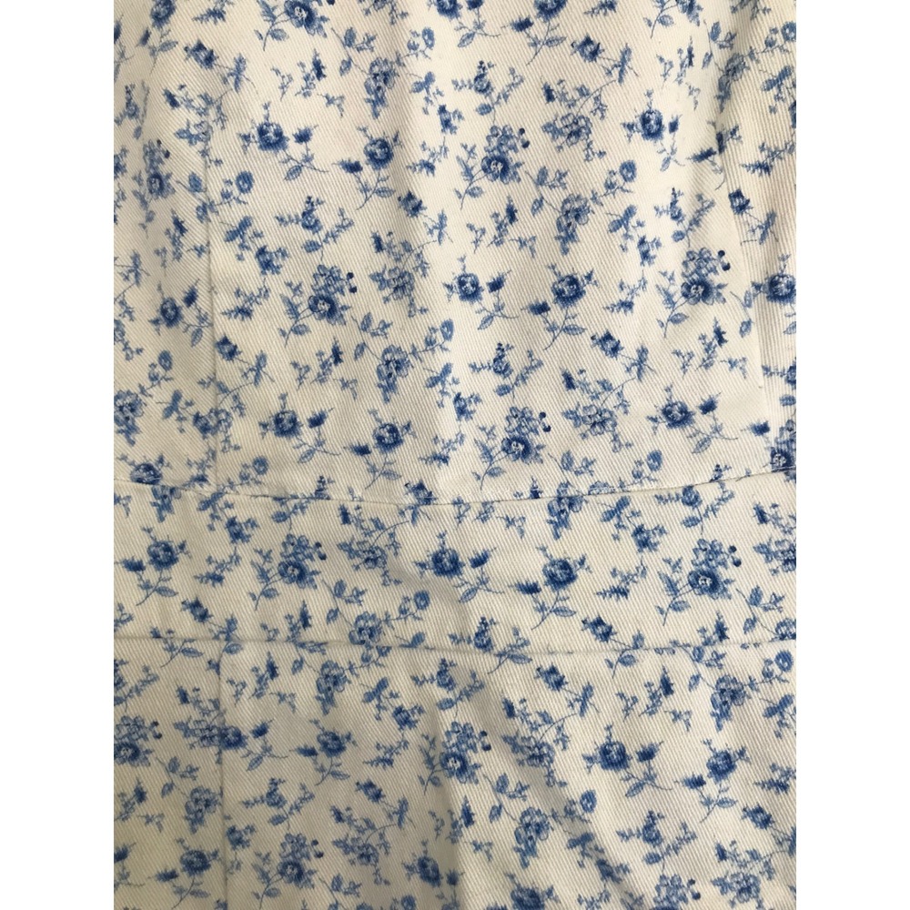 Forever 21 Blue Floral Puff Sleeve Open Back Mini Dress Womens Size Medium - Picture 2 of 6